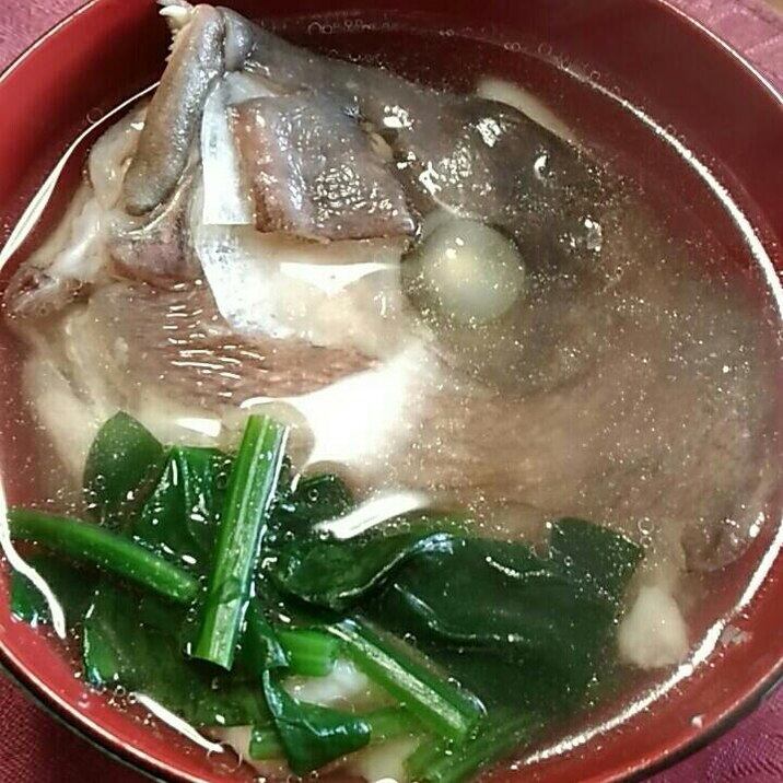 鯛は焼いてから 鯛のあら汁 レシピ 作り方 By Moooko 楽天レシピ
